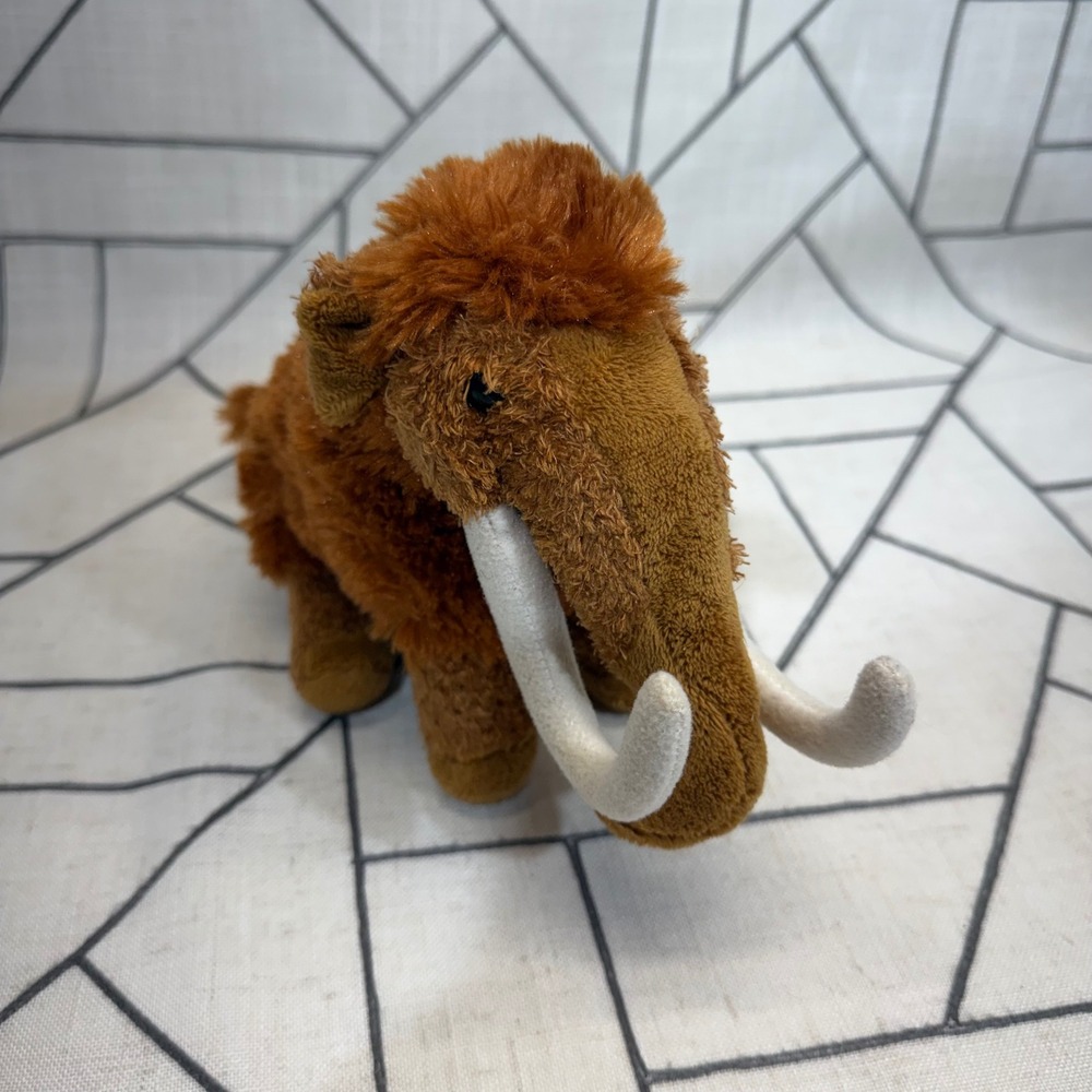 Douglas Woolly Mammoth Plush 8" Brown Prehistoric Stuffed Animal 3775